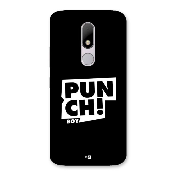 Punch Boy Back Case for Moto M