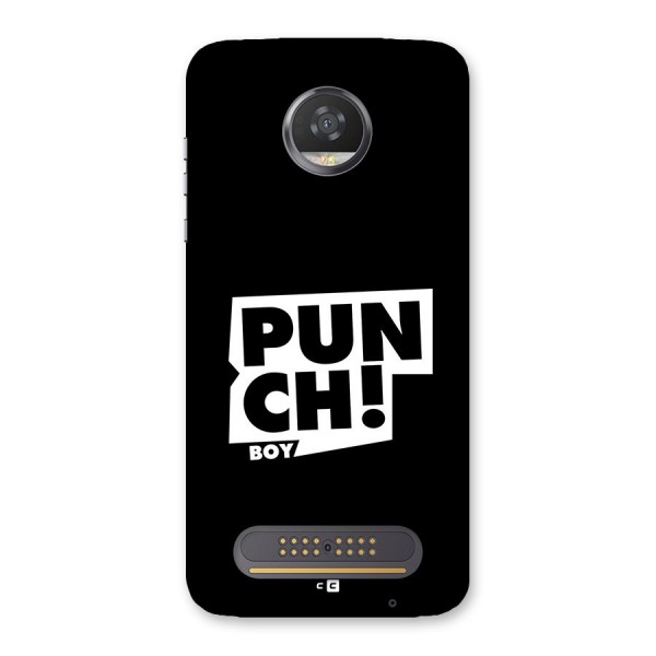 Punch Boy Back Case for Moto Z2 Play