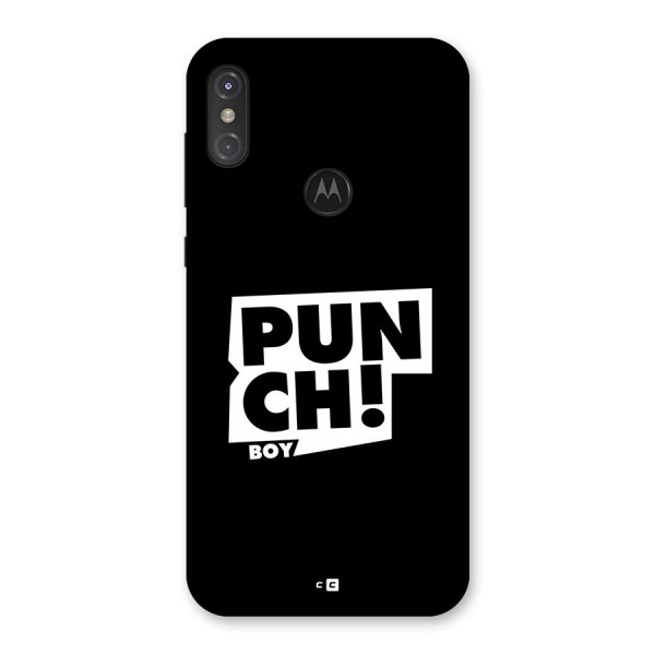 Punch Boy Back Case for Motorola One Power