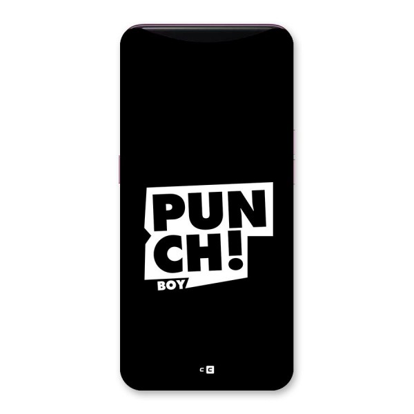 Punch Boy Back Case for Oppo Find X