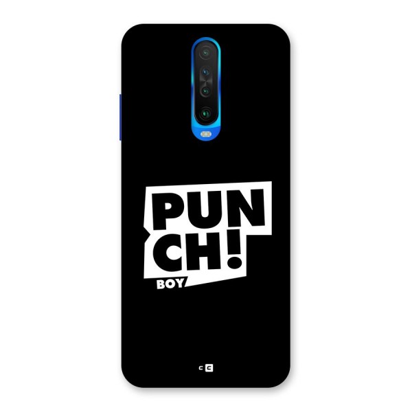 Punch Boy Back Case for Poco X2