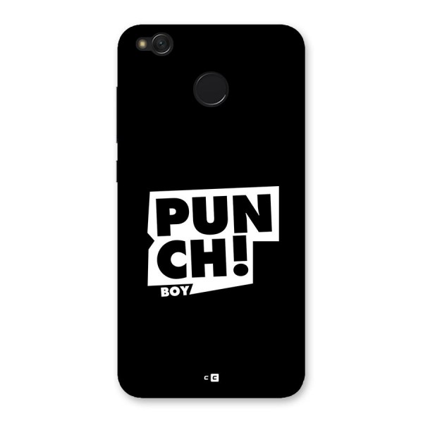 Punch Boy Back Case for Redmi 4