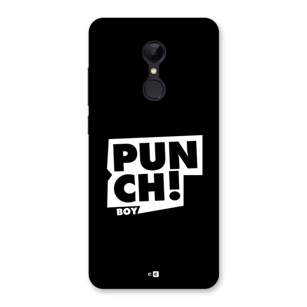 Punch Boy Back Case for Redmi 5