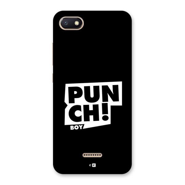 Punch Boy Back Case for Redmi 6A