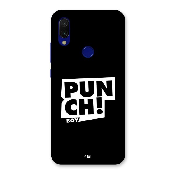 Punch Boy Back Case for Redmi 7