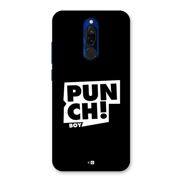 Punch Boy Back Case for Redmi 8