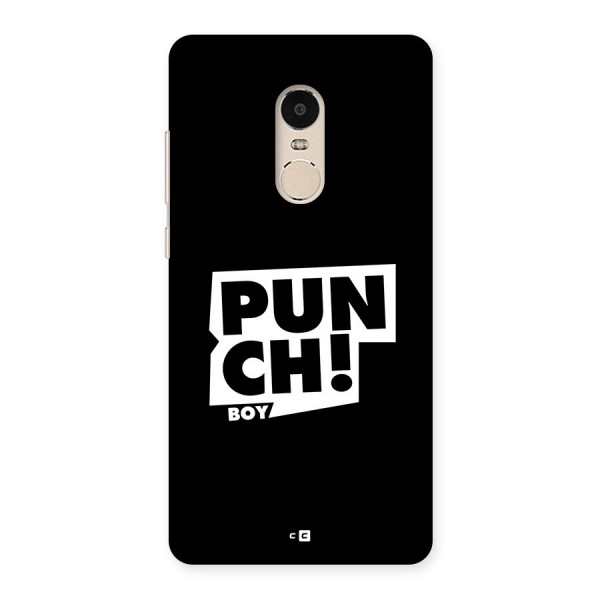 Punch Boy Back Case for Redmi Note 4