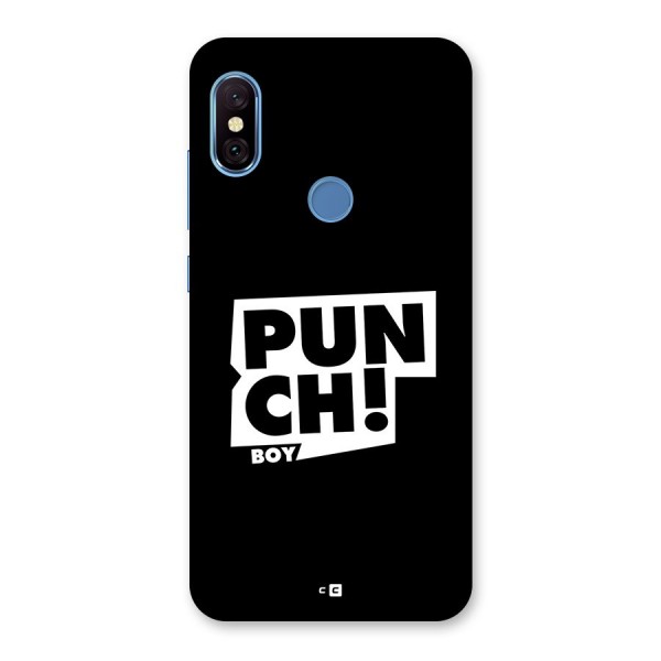 Punch Boy Back Case for Redmi Note 6 Pro