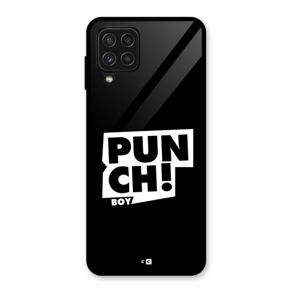 Punch Boy Glass Back Case for Galaxy A22 4G