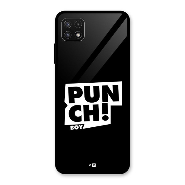 Punch Boy Glass Back Case for Galaxy A22 5G