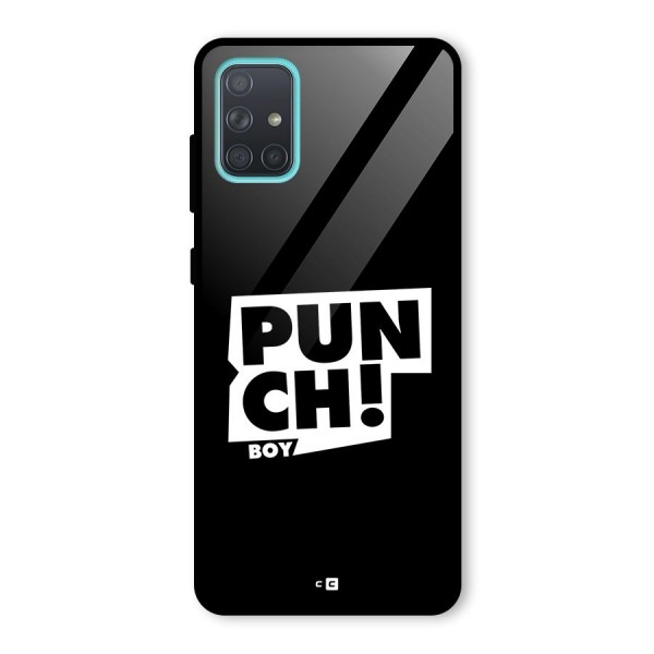 Punch Boy Glass Back Case for Galaxy A71