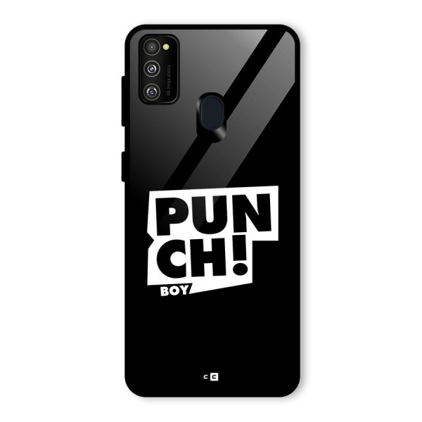 Punch Boy Glass Back Case for Galaxy M30s