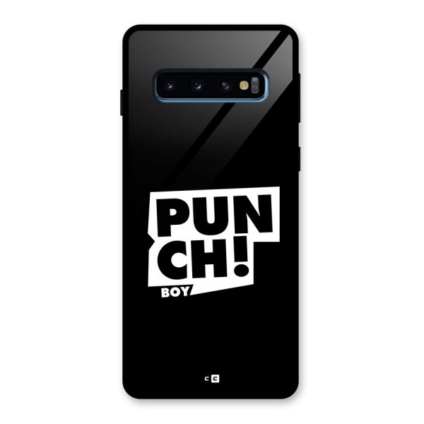 Punch Boy Glass Back Case for Galaxy S10