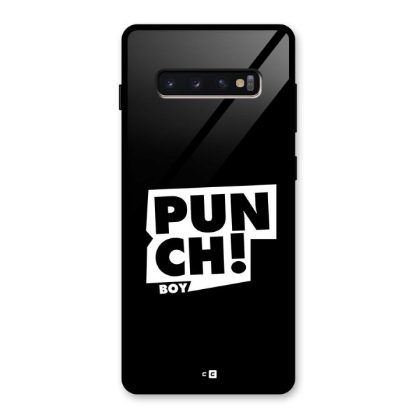 Punch Boy Glass Back Case for Galaxy S10 Plus