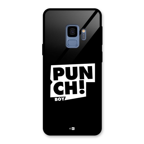 Punch Boy Glass Back Case for Galaxy S9