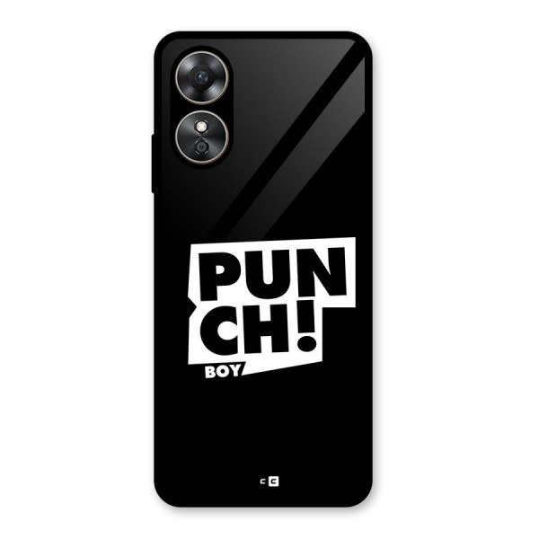 Punch Boy Glass Back Case for Oppo A17