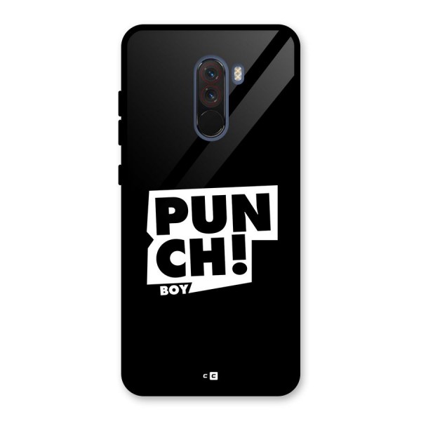 Punch Boy Glass Back Case for Poco F1