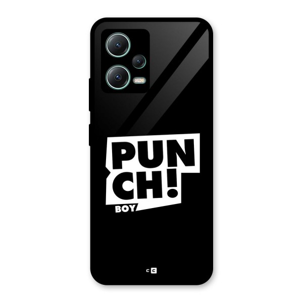 Punch Boy Glass Back Case for Poco X5