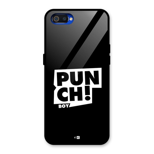 Punch Boy Glass Back Case for Realme C2