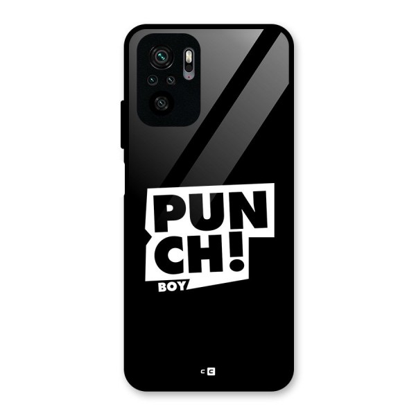 Punch Boy Glass Back Case for Redmi Note 10