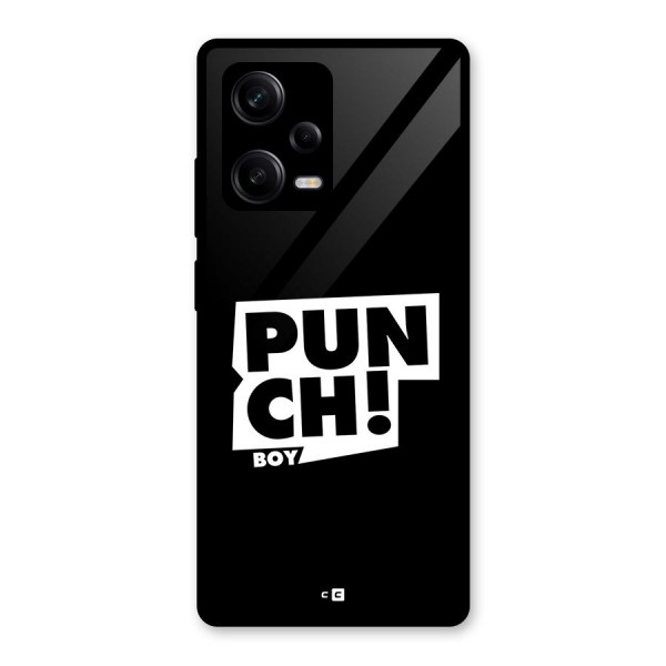 Punch Boy Glass Back Case for Redmi Note 12 Pro