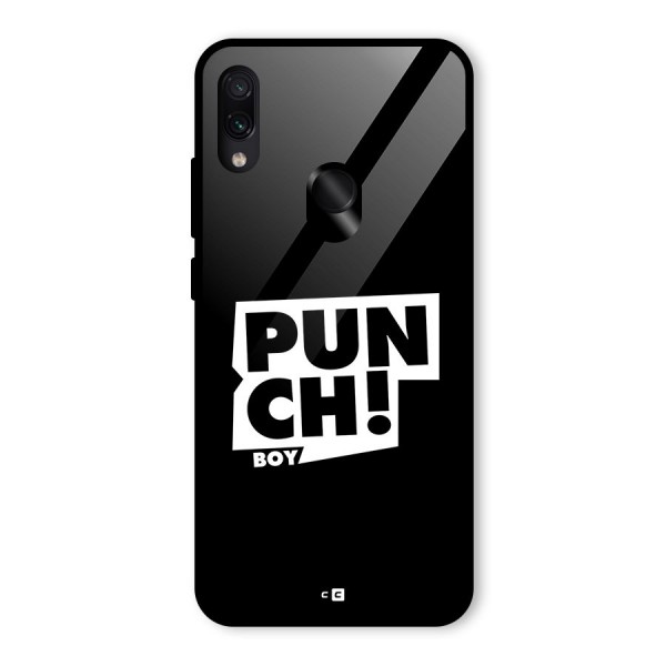 Punch Boy Glass Back Case for Redmi Note 7