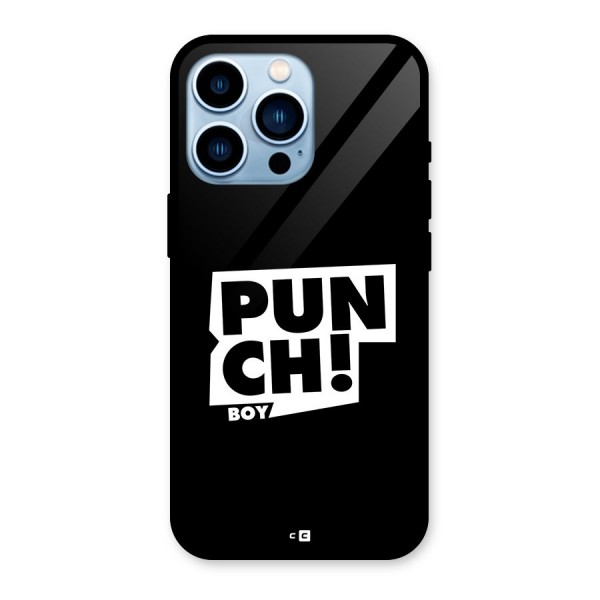 Punch Boy Glass Back Case for iPhone 13 Pro