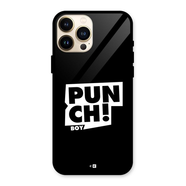 Punch Boy Glass Back Case for iPhone 13 Pro Max