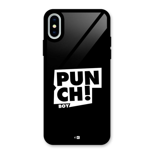 Punch Boy Glass Back Case for iPhone X