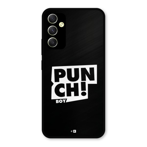 Punch Boy Metal Back Case for Galaxy A34