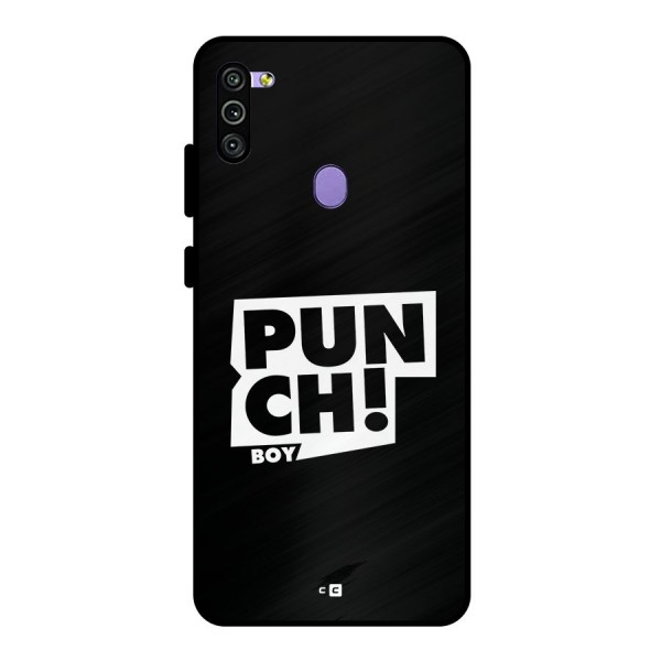 Punch Boy Metal Back Case for Galaxy M11