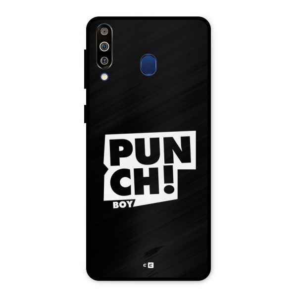 Punch Boy Metal Back Case for Galaxy M30