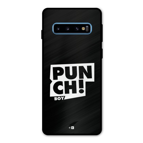 Punch Boy Metal Back Case for Galaxy S10