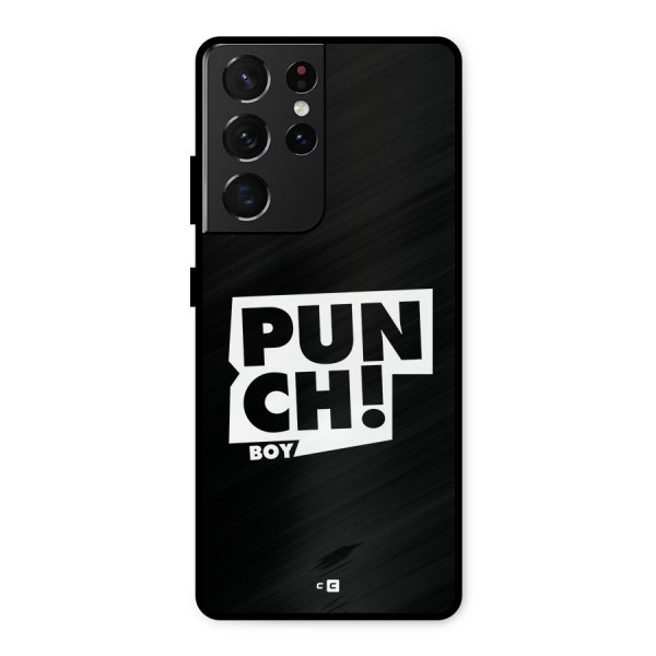 Punch Boy Metal Back Case for Galaxy S21 Ultra 5G