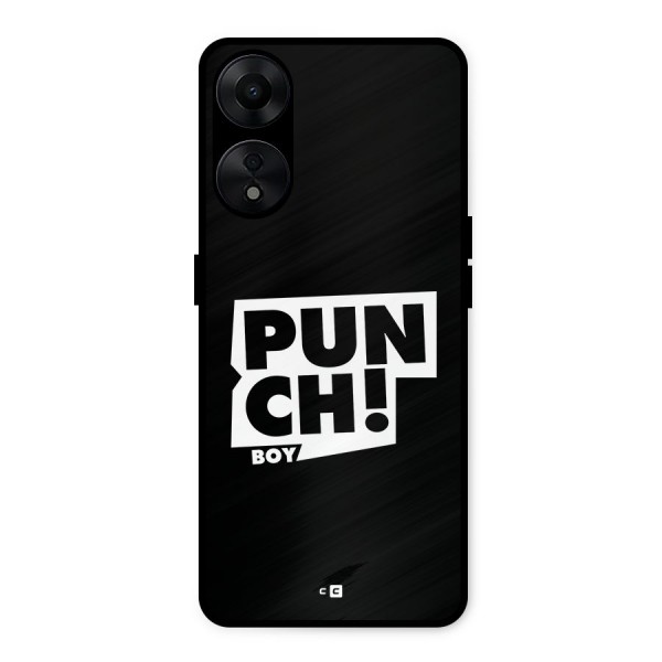 Punch Boy Metal Back Case for Oppo A78 5G