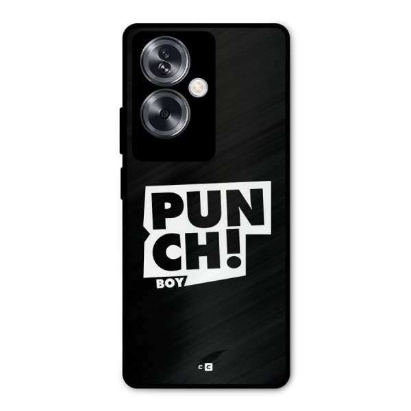 Punch Boy Metal Back Case for Oppo A79 5G