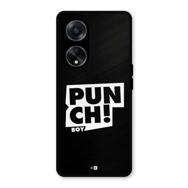 Punch Boy Metal Back Case for Oppo F23