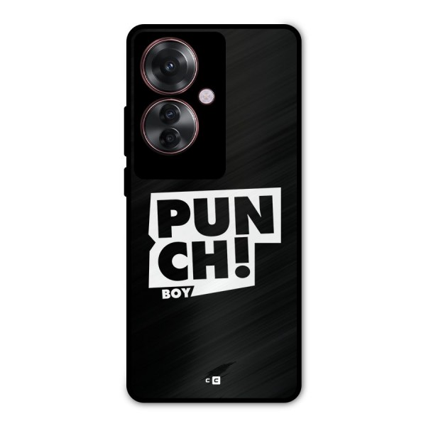 Punch Boy Metal Back Case for Oppo F25 Pro