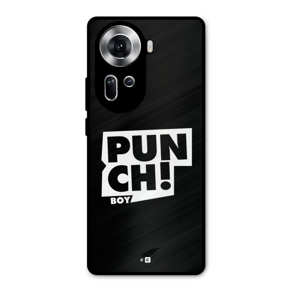 Punch Boy Metal Back Case for Oppo Reno11 5G