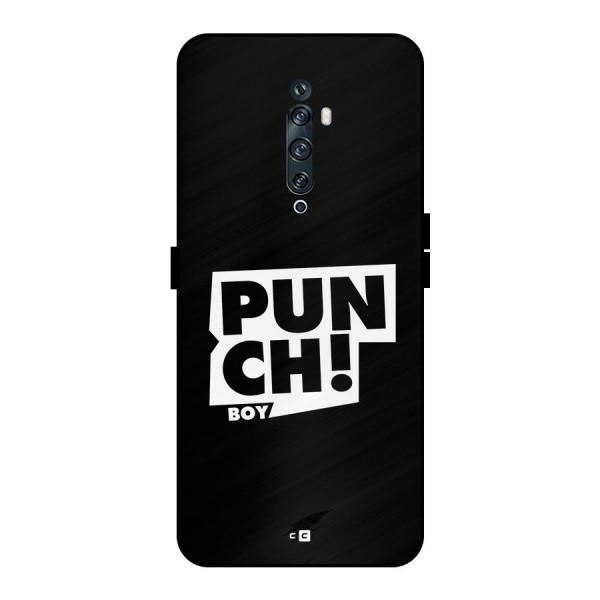 Punch Boy Metal Back Case for Oppo Reno2 F