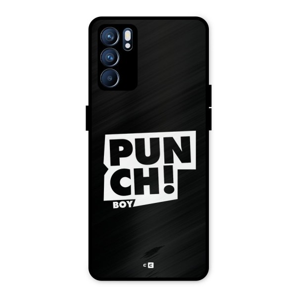 Punch Boy Metal Back Case for Oppo Reno6 5G