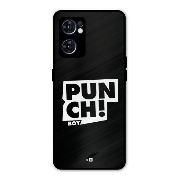 Punch Boy Metal Back Case for Oppo Reno7 5G