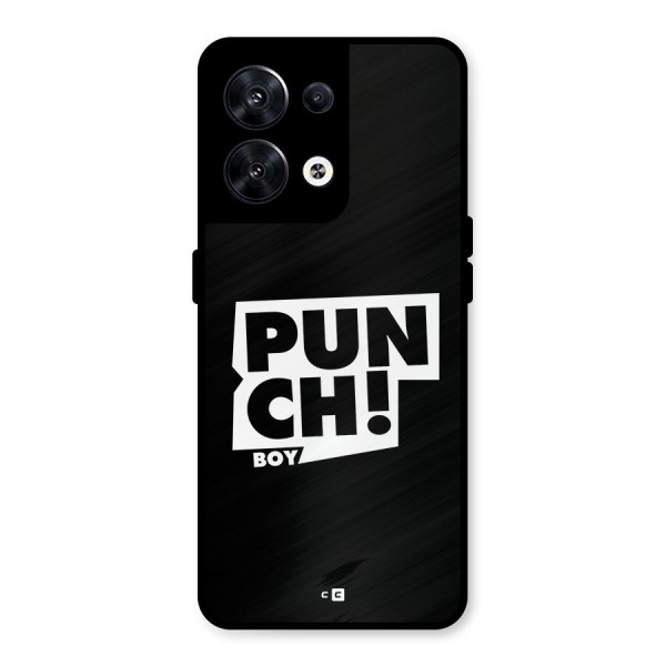 Punch Boy Metal Back Case for Oppo Reno8 5G