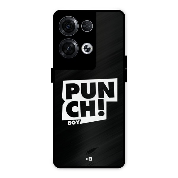 Punch Boy Metal Back Case for Oppo Reno8 Pro 5G