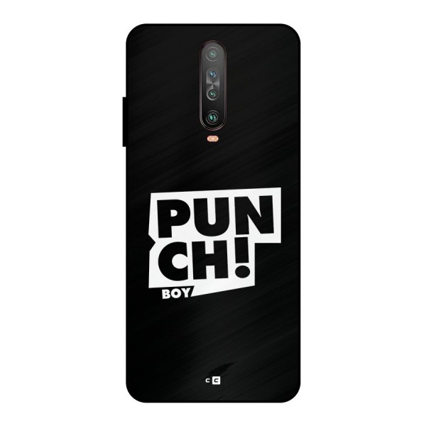 Punch Boy Metal Back Case for Poco X2