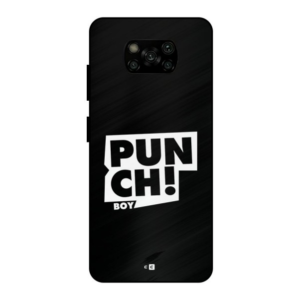 Punch Boy Metal Back Case for Poco X3