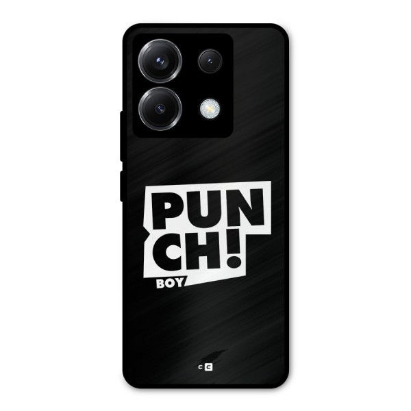 Punch Boy Metal Back Case for Poco X6