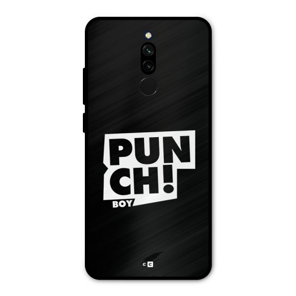 Punch Boy Metal Back Case for Redmi 8