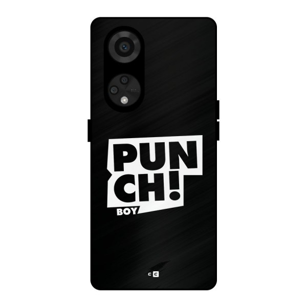 Punch Boy Metal Back Case for Reno8 T 5G