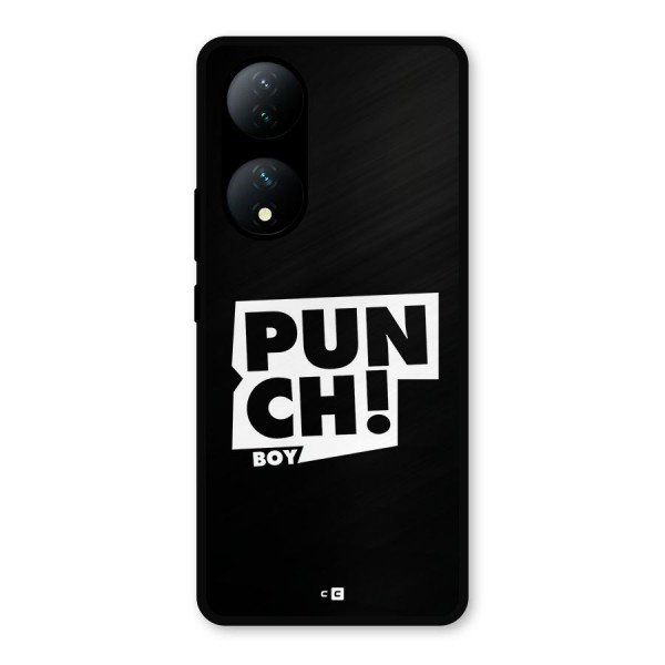 Punch Boy Metal Back Case for Vivo T2